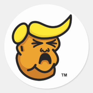 Redonda Pegatina Tantrum Head™