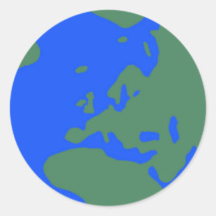Redonda Pegatina terrestre