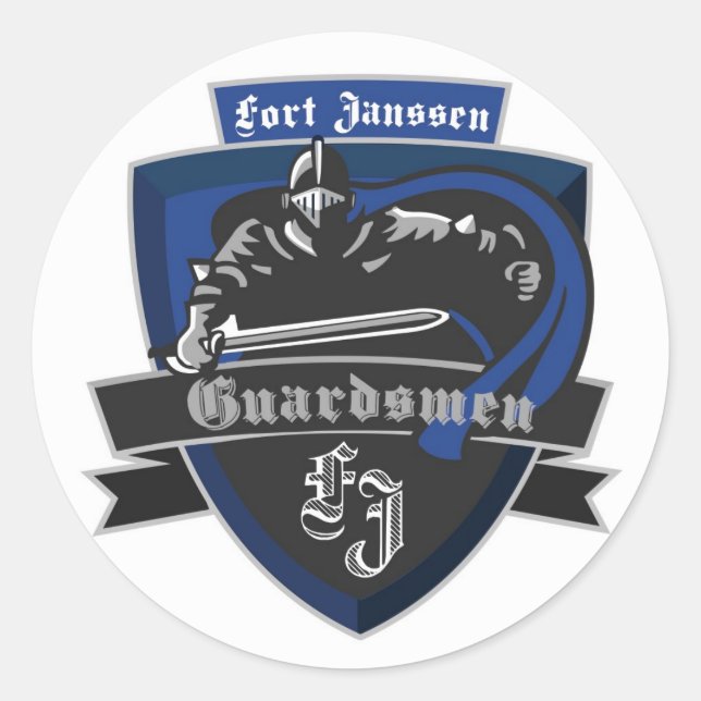 Redonda Pegatina Ticker (Anverso)