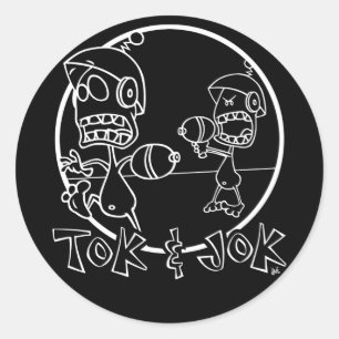 Redonda Pegatina Tok & Jok Dark