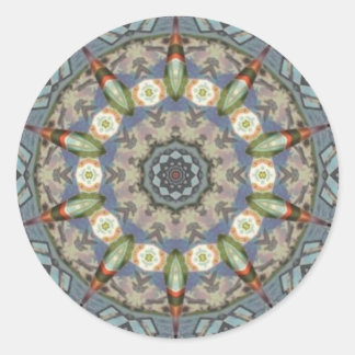 Redonda pegatina torpedo mandala
