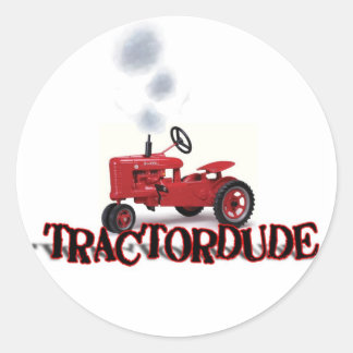 Redonda Pegatina Tractordude