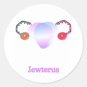 Redonda Pegatina Trans Jewterus