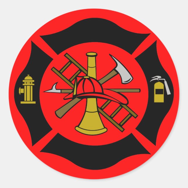 Redonda Pegatina transversal maltés 2 (Anverso)