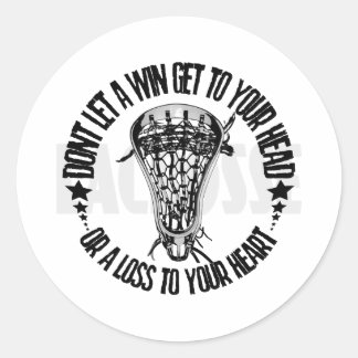 Redonda Pegatina trasero de Lacrosse Lifestyle