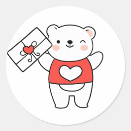 Redonda Pegatina único de asombro