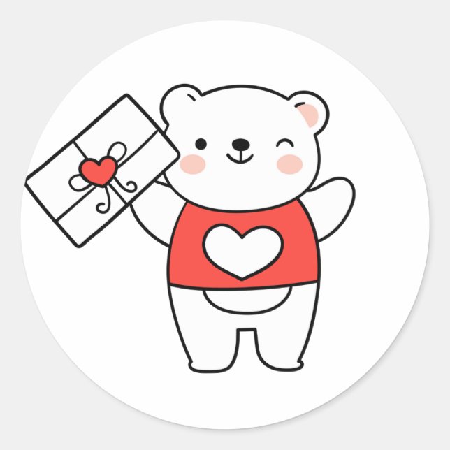 Redonda Pegatina único de asombro (Anverso)