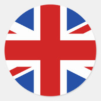 Pegatina Union Jack Round