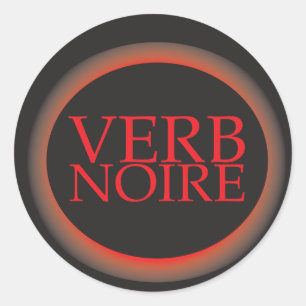 Redonda Pegatina Verb_Noire