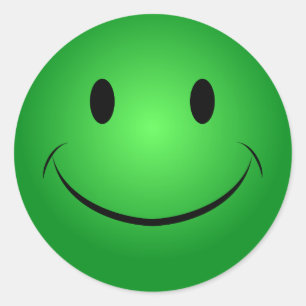 Redonda Pegatina verde