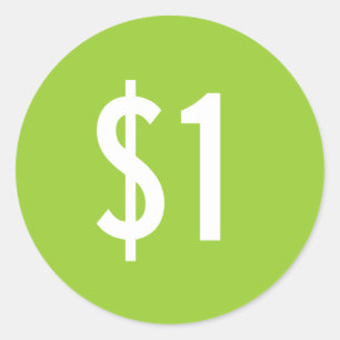 Redonda Pegatina verde de encargo del precio