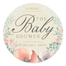 PEGATINA | Vintage Floral Storybook Baby Shower