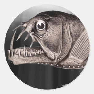 Redonda Pegatina Viperfish