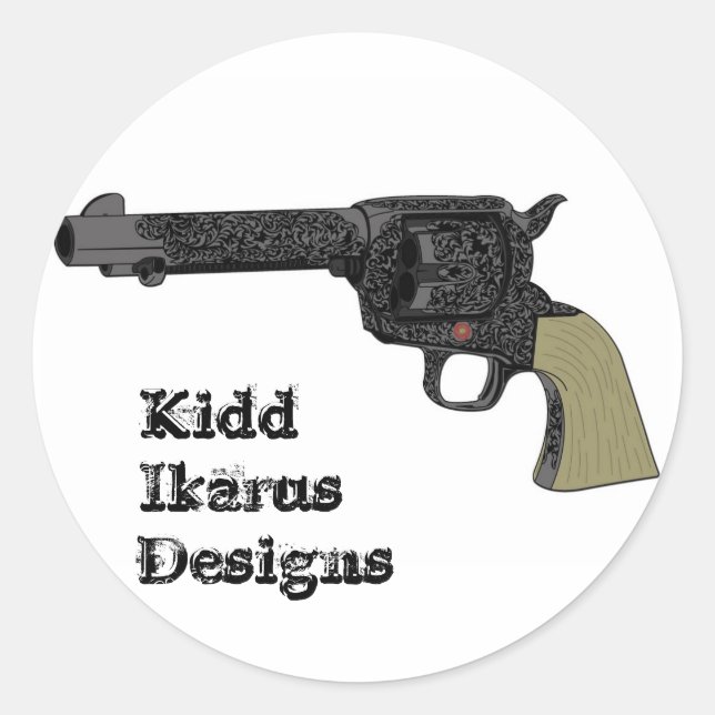 Redonda Pegatina viudo-hacedor (Anverso)