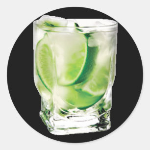 Redonda Pegatina Vodka Lime