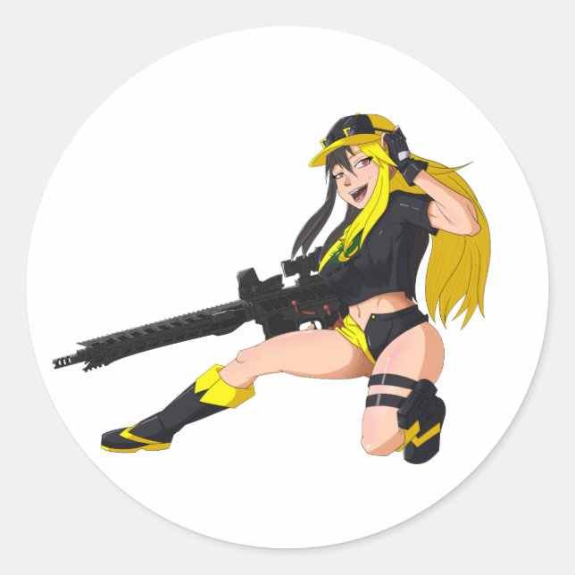 Redonda Pegatina Voluncap (Anverso)