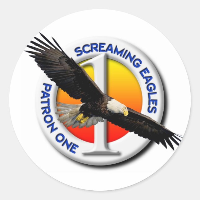 Redonda PEGATINA VP-1 (pequeño) (Anverso)