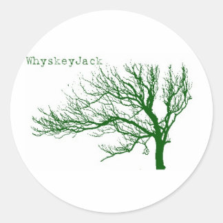 Redonda Pegatina WhyskeyJack