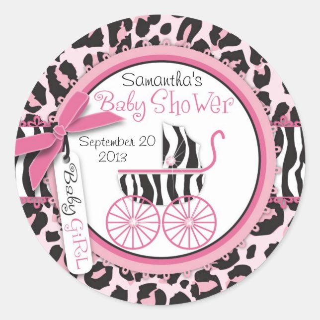 Redonda Pegatina Wild Thing (Anverso)