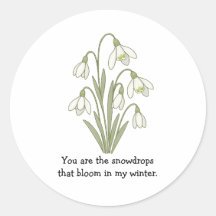 Pegatina Wonky Zoo Lovely Snowdrops