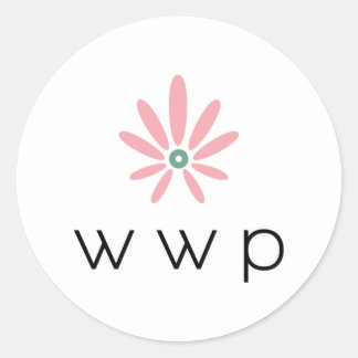Redonda Pegatina WWP
