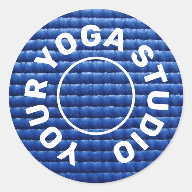 Redonda Pegatina Yoga Mat (Anverso)