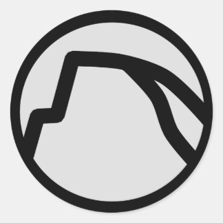 Redonda Pegatina Yosemite Half Dome