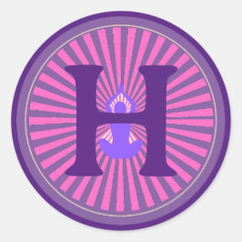 Redonda Pegatina - Zen de yoga - Personalizado - Añadir In