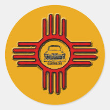 Pegatina Zia Bob Round