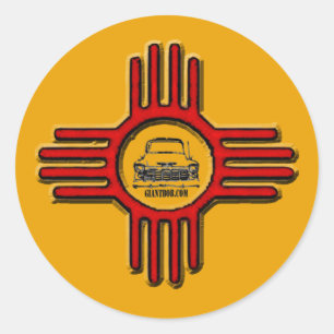 Redonda Pegatina Zia Bob Round