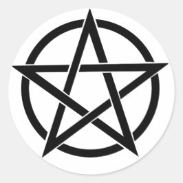 Redonda Pentacle Round Pegatina
