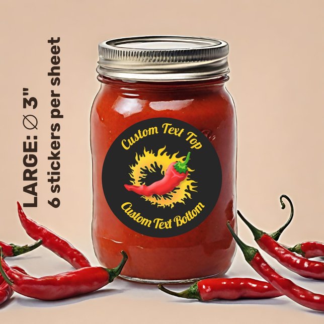 Redonda Pepper con Pegatina de llama (Subido por el creador)