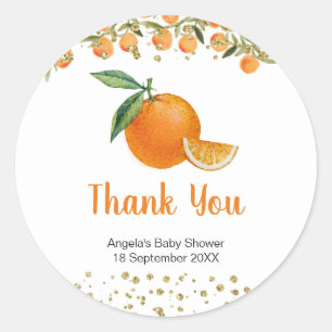 Redonda Pequeña acuarela cutis Gracias Pegatina