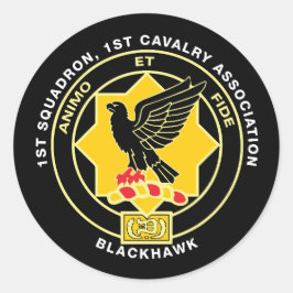 Redonda Pequeña Pegatina de la asociación Cav de 1.5"