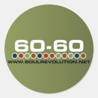 Redonda Pequeño 60-60 Pegatina