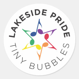 Redonda Pequeño Pegatina de burbuja