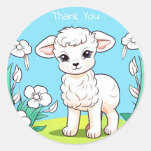 Pequeño Pegatina de cordero