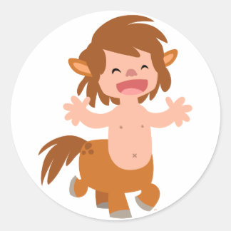 Redonda Pequeño Personalizado Centaur Pegatina