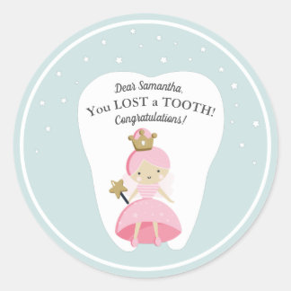 Redonda Perdiste a un Pegatina de dientes personalizados.