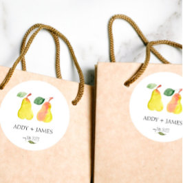 Redonda Perfect Pear - Pegatina de la ducha de las parejas