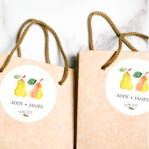 Redonda Perfect Pear - Pegatina de la ducha de las parejas