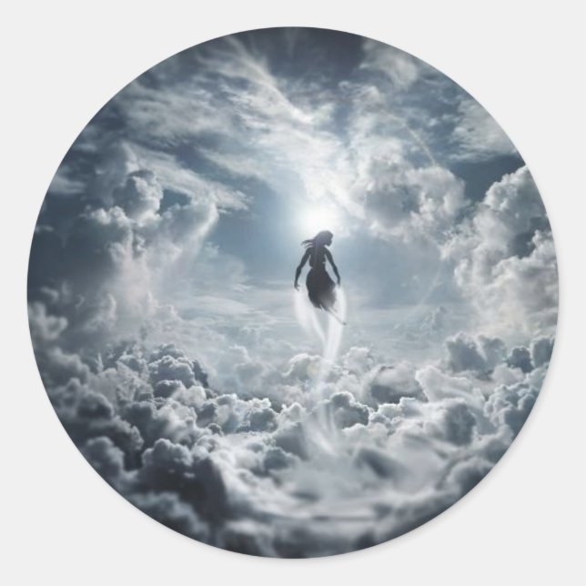 Redonda perforar el pegatina de velo (Anverso)