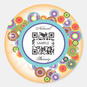 Redonda Perfume de plantilla de pegatina
