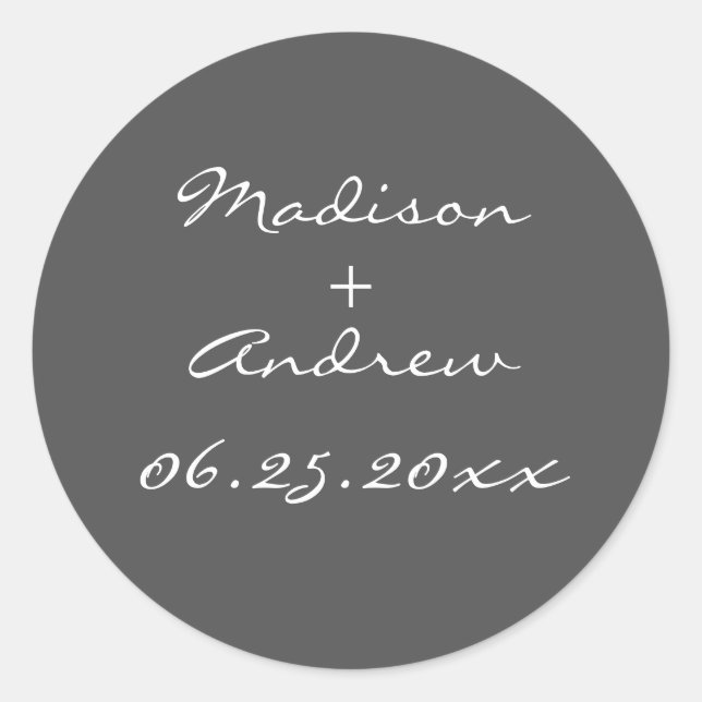 Redonda Perla Pegatina de 1920 - gris (Anverso)