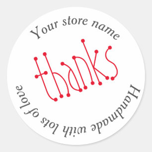 Redonda Personalizable completo gracias pegatina