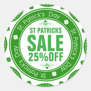 Redonda Personalizable St Patrick's Sale Pegatina