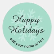 Personalizable Verde azulado suave Pegatina de vac