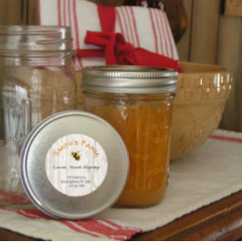 Redonda Personalizado acuarela Abeja miel Pegatina redondo