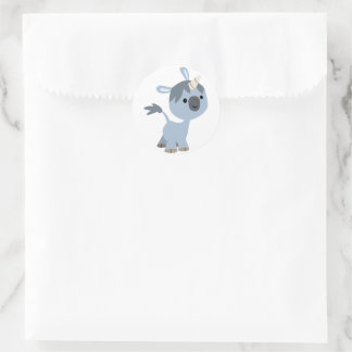 Redonda Personalizado Cuta Feliz, bebé Pegatina Unicornio
