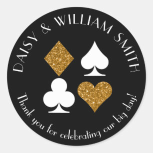 Redonda Personalizado de temas de Vegas Casino Pegatina Pu